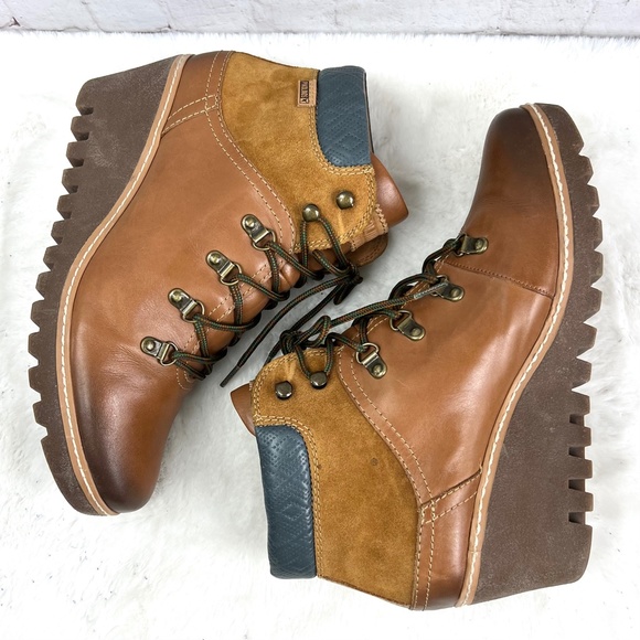 🚫SOLD! •Like New |•PIKOLINOS•| Lace Up Ankle Boots In Brandy - Picture 6 of 15